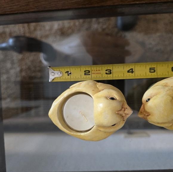 Vintage hand painted Easter Chick tea light. Set of 2. - Picture 12 of 13